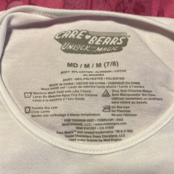 Girls size 7/8 Care Bears tulle dress. - Picture 3 of 3